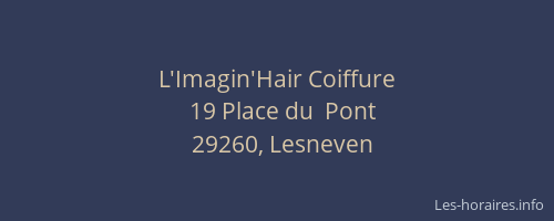 L'Imagin'Hair Coiffure