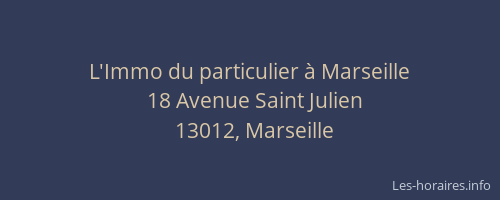 L'Immo du particulier à Marseille