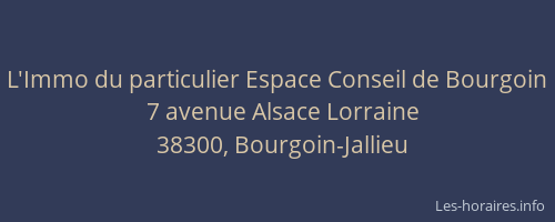 L'Immo du particulier Espace Conseil de Bourgoin