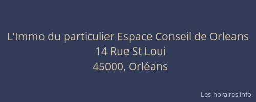 L'Immo du particulier Espace Conseil de Orleans