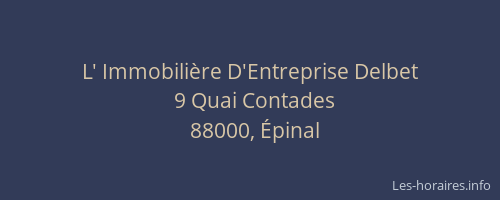 L' Immobili&egrave;re D'Entreprise Delbet