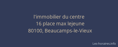 l'immobilier du centre