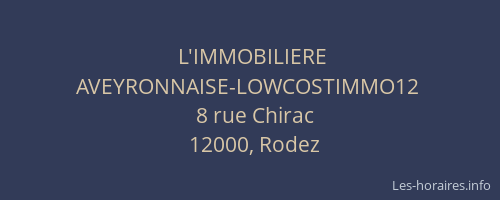 L'IMMOBILIERE AVEYRONNAISE-LOWCOSTIMMO12