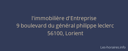 l'immobilière d'Entreprise