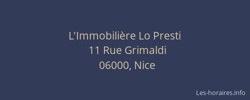 L'Immobilière Lo Presti