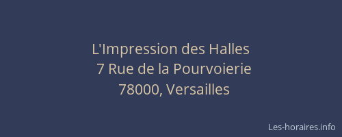 L'Impression des Halles