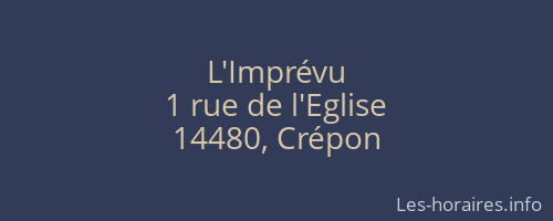 L'Imprévu