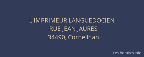 L IMPRIMEUR LANGUEDOCIEN