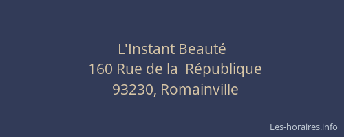 L'Instant Beauté