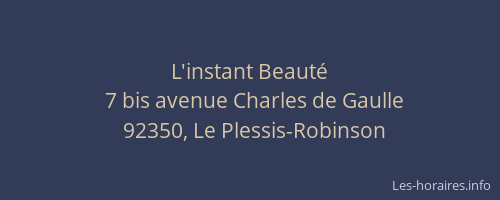 L'instant Beauté