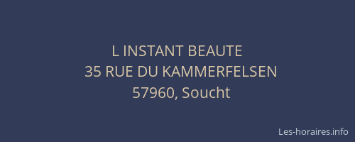 L INSTANT BEAUTE