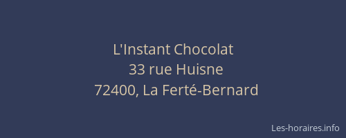 L'Instant Chocolat