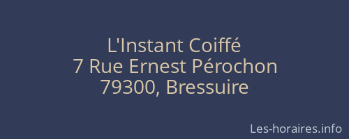 L'Instant Coiffé