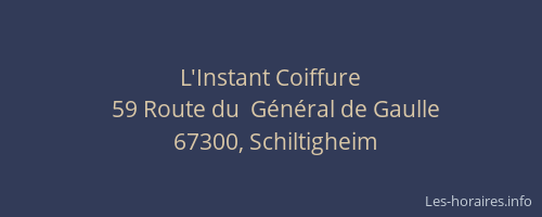 L'Instant Coiffure