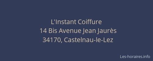 L'Instant Coiffure