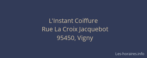 L'Instant Coiffure