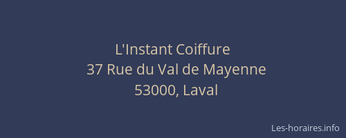 L'Instant Coiffure