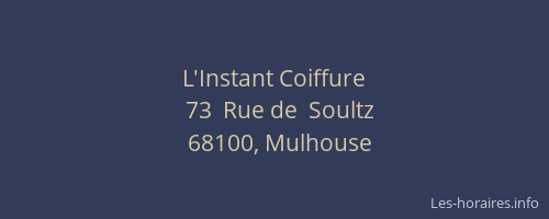 L'Instant Coiffure