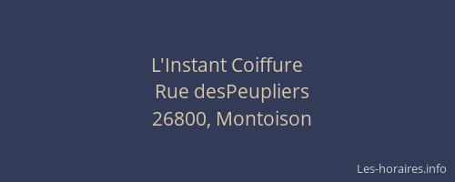 L'Instant Coiffure
