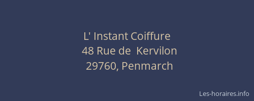 L' Instant Coiffure