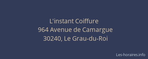 L'instant Coiffure