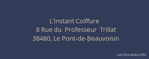 L'Instant Coiffure