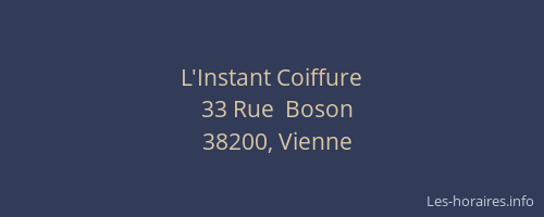 L'Instant Coiffure