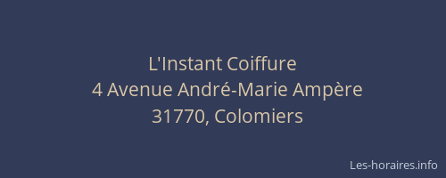 L'Instant Coiffure