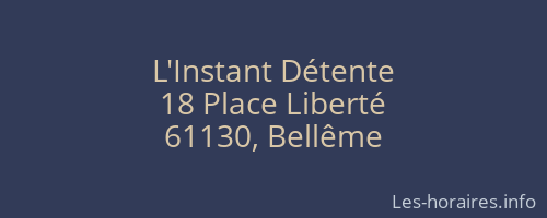 L'Instant Détente