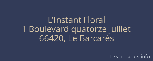 L'Instant Floral
