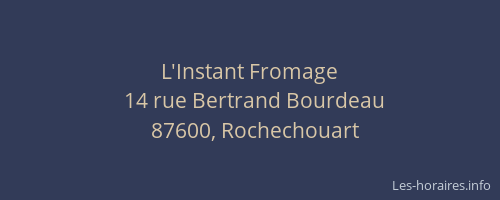 L'Instant Fromage