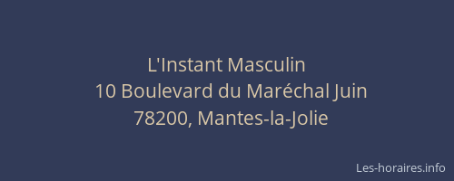 L'Instant Masculin