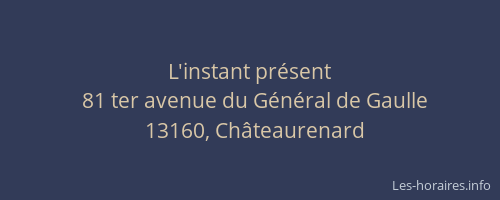 L'instant présent