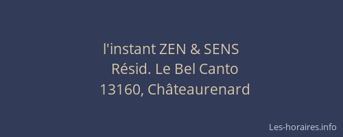 l'instant ZEN & SENS