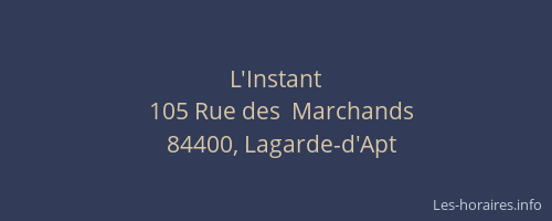 L'Instant