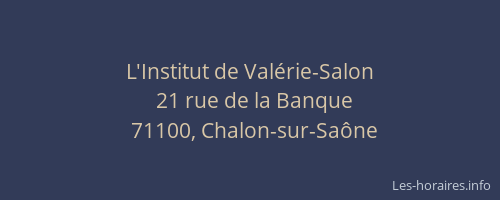 L'Institut de Valérie-Salon