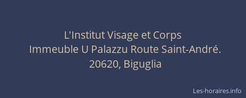 L'Institut Visage et Corps