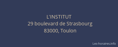 L'INSTITUT