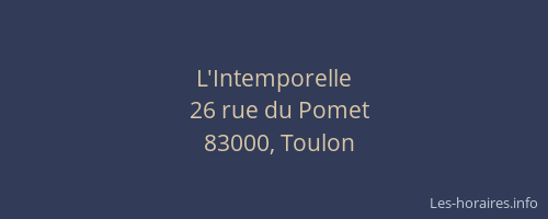 L'Intemporelle