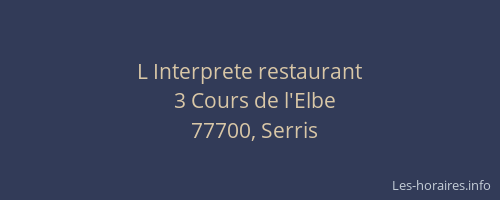 L Interprete restaurant