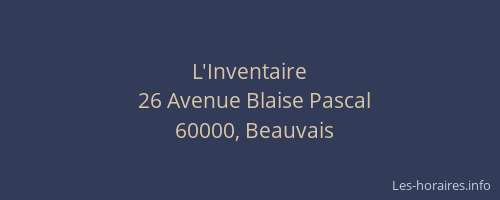 L'Inventaire