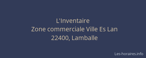 L'Inventaire