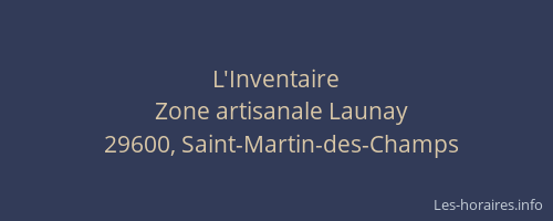 L'Inventaire