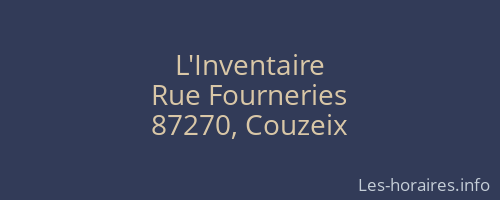 L'Inventaire