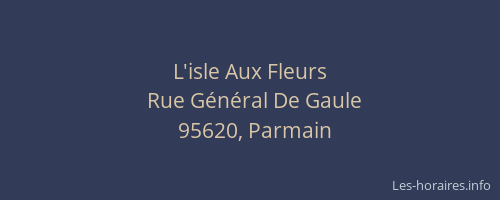 L'isle Aux Fleurs