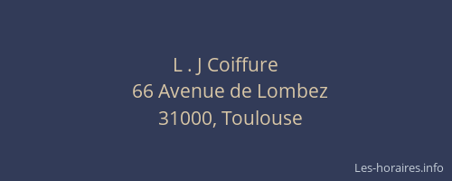 L . J Coiffure