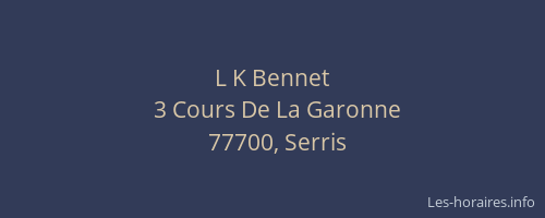 L K Bennet