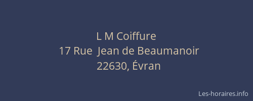 L M Coiffure