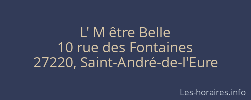 L' M être Belle