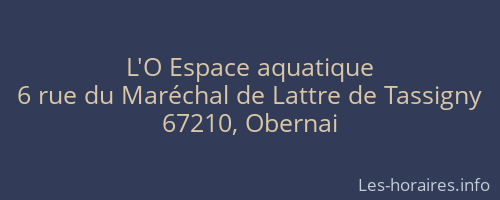 L'O Espace aquatique